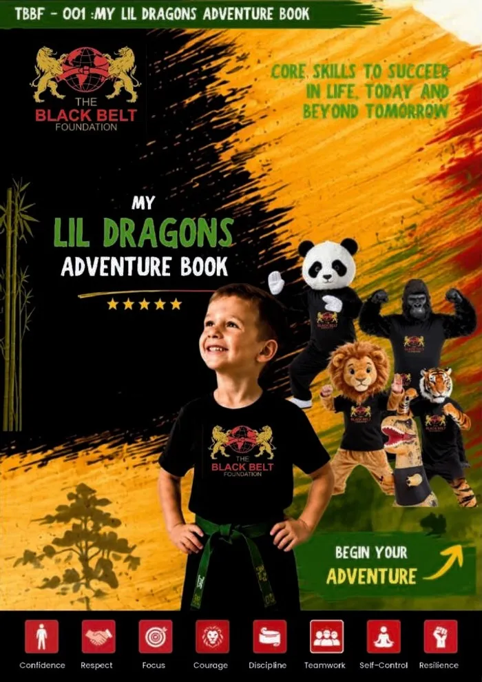 Lil Dragons Adventure Book cover The Black Belt Foundation Chorley